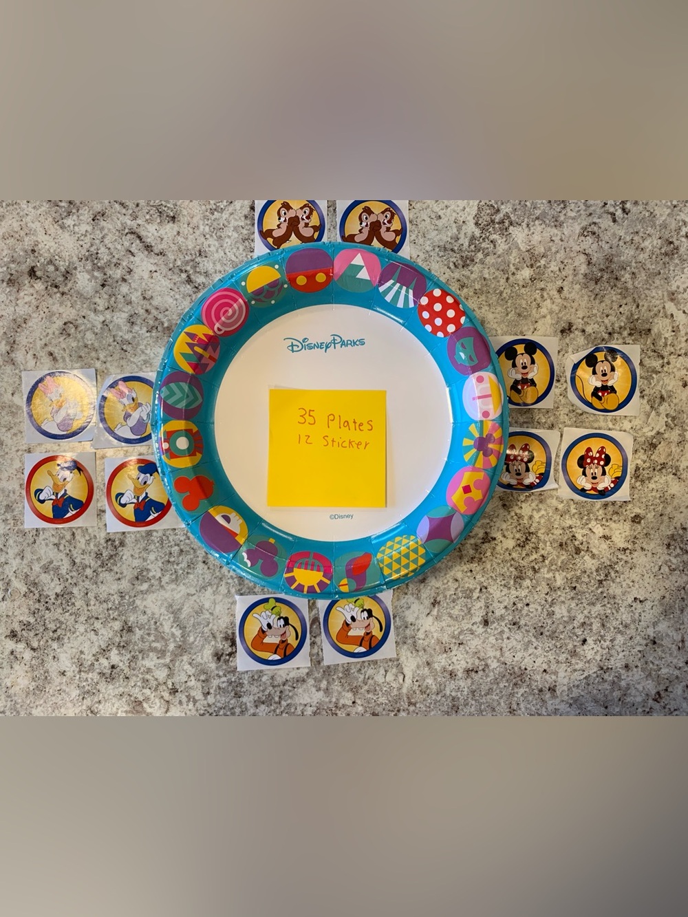 Disney magic 35 plates 12 sticker